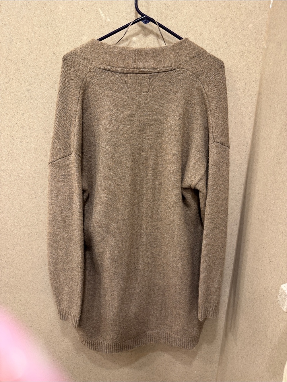Thread & Supply Taupe Open-Front Pocket Cardigan - Picture 3 of 5